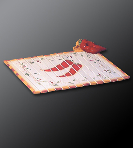 Chili Peppers Collection Placemat 16.375L x 12"W